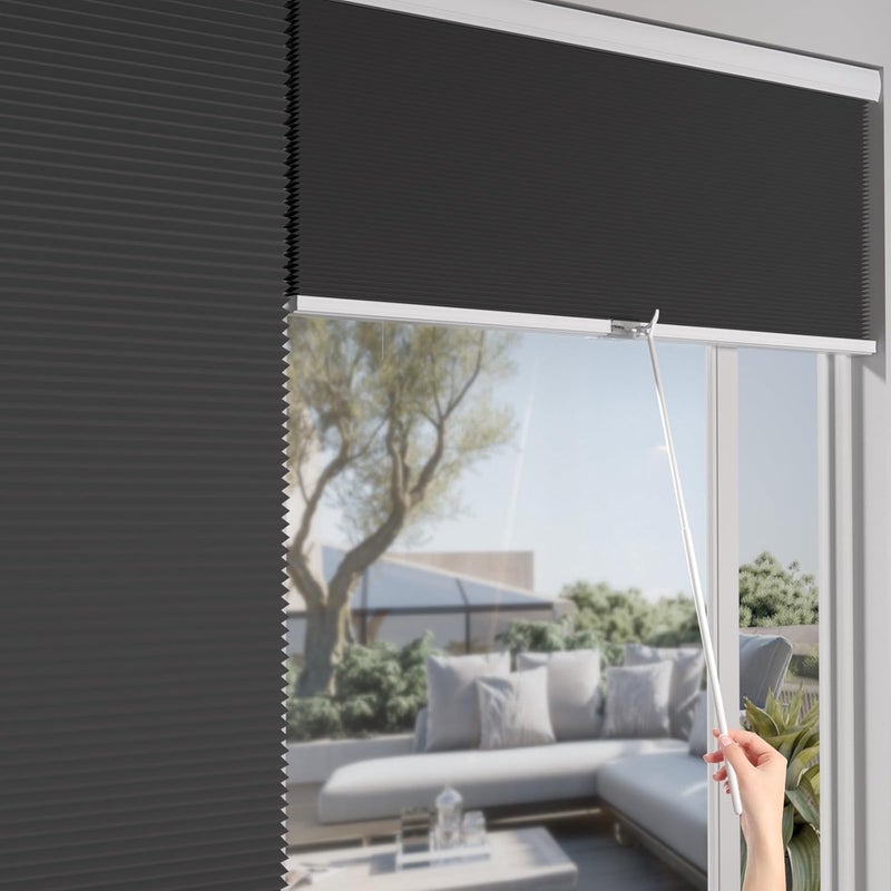 MYshade Draw Rod for Cordless Window Shades and Blinds,Roller Shades, Zebra Shades, Cellular Shades, Aluminum Rod, Easy to Pull The Shade Up and Down, 1Pack, White. - Image 2